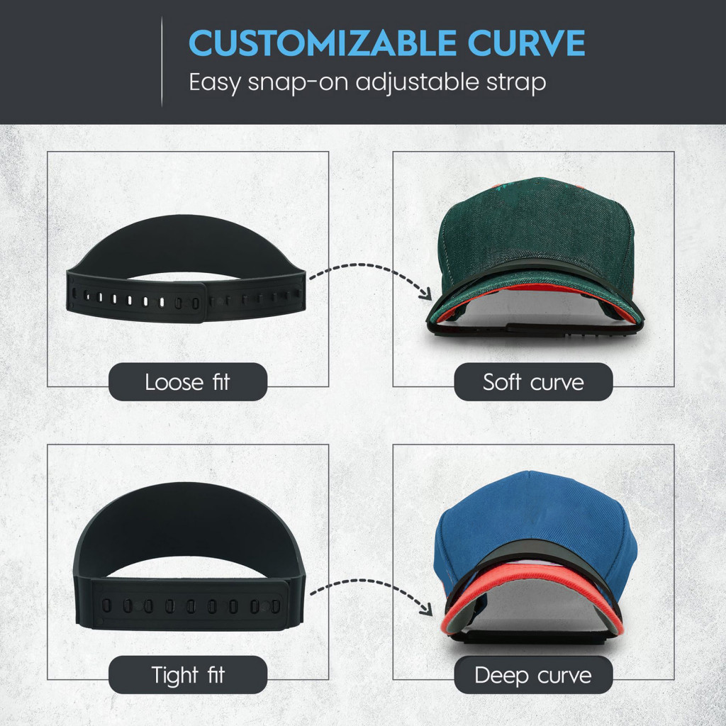 bangla Visor Bender for Hats Brim Bending Tool Easy Snapon Hat Brim