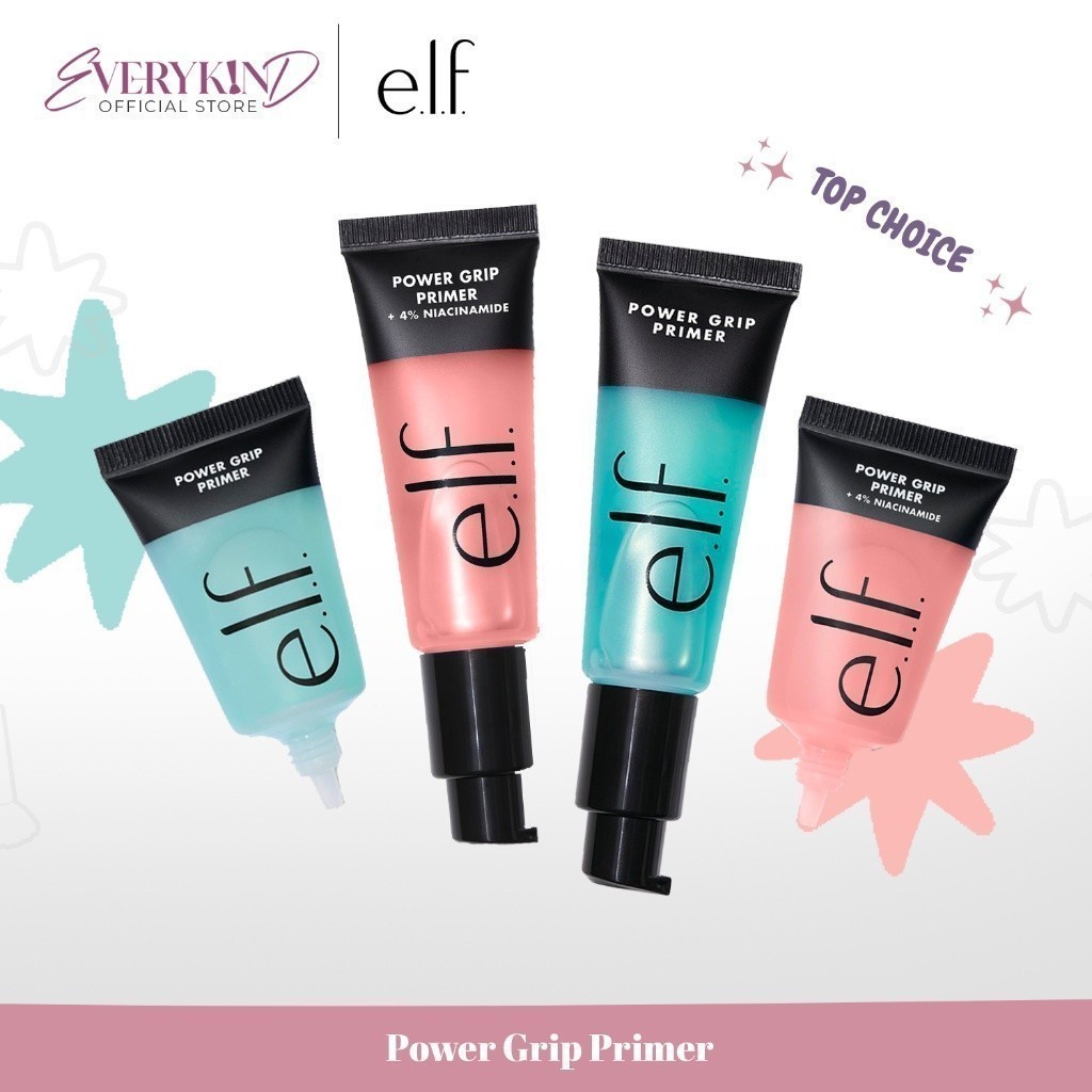 Elf Power Grip Primer + Niacinamide For All Skin Types, Longlasting