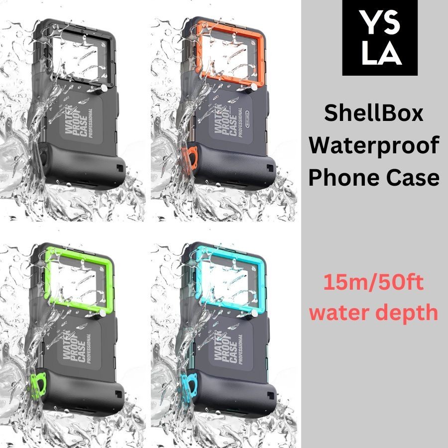Shellbox 50ft/15m Underwater Professional Diving Phone Case with