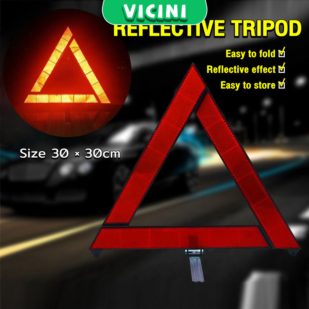 TrutzHolm® Warning Sign Italy And Spain 2 In 1 50 X 50 Cm Red White Reflective Warning Sign For