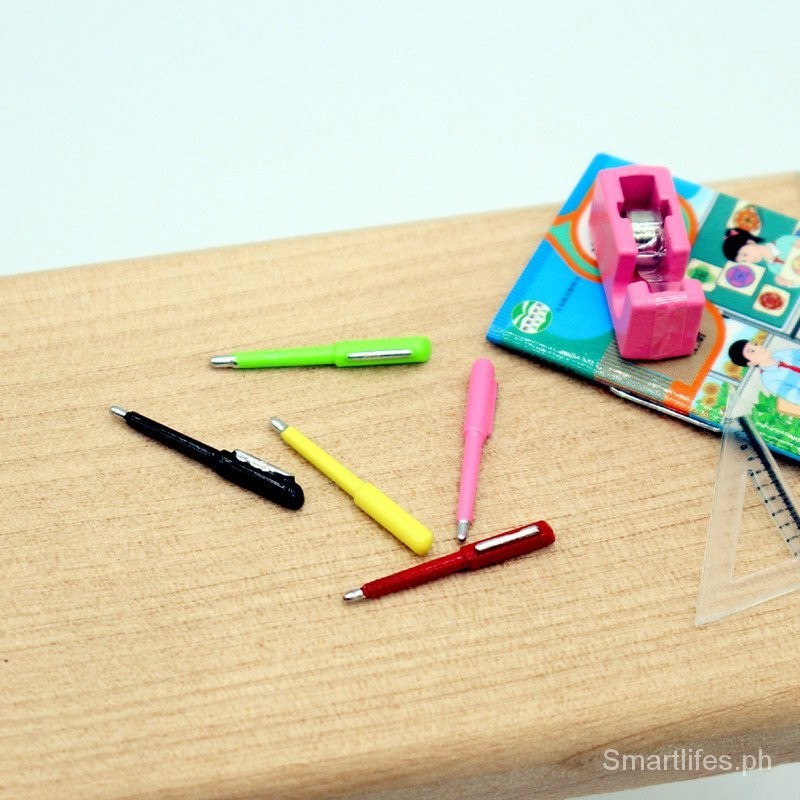DollhouseDollhouse Mini Ballpoint Pen Metal Color Pencil Miniature ...