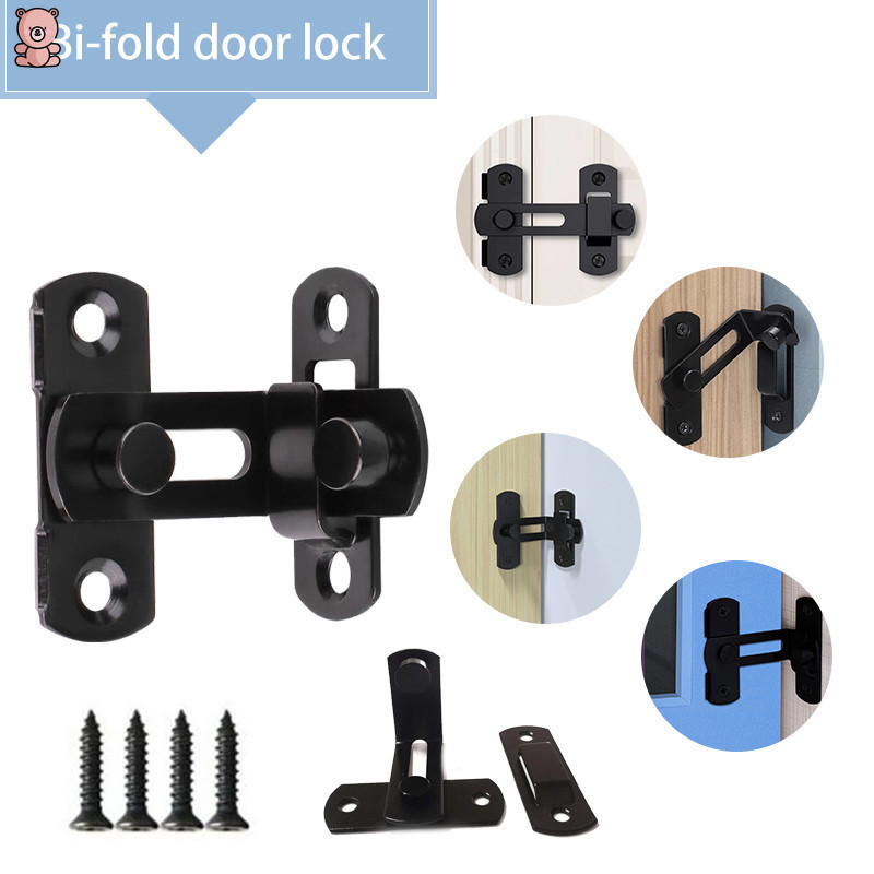 Barn Door Bathroom Lock Flip Pocket Door Lock Screen Door Stopper Lock ...