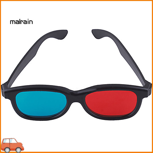 [Ma] Lightweight Red Blue Cyan Plastic Frame 3D Glasses for Anaglyph ...