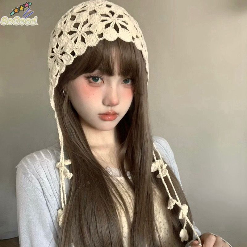 Travel Versatile Hat Hollow-out Crochet Hat Bohemian Style Handmade ...