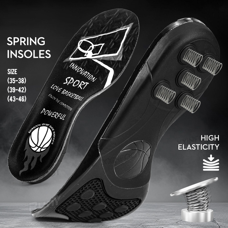 Spring Silicone Gel Shoe Insole & Arch Support, Shock Absorption for ...