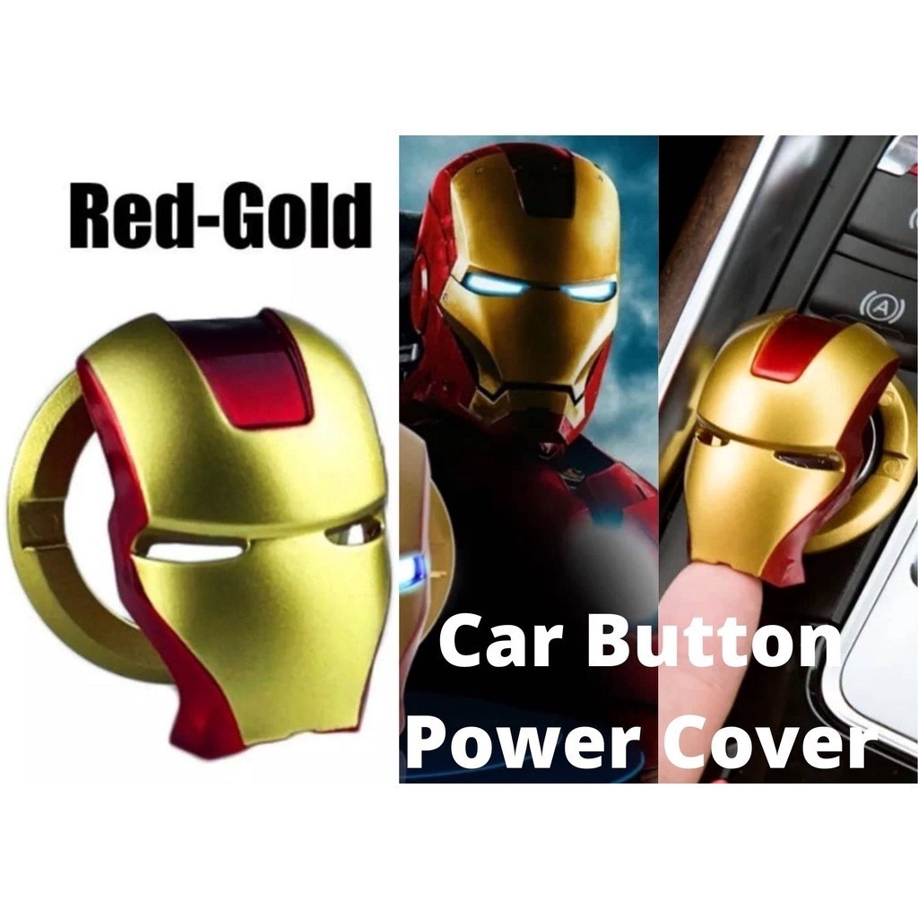 Iron Man Start Push Button Power Interior Engine Cover Ignition Switch ...