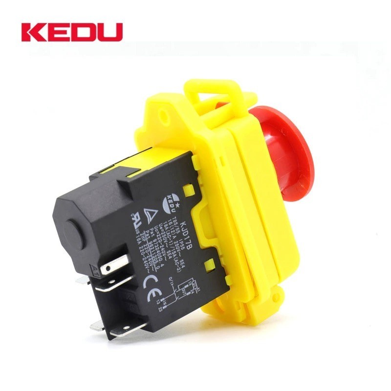 Interruttore Magnetico Di Emergenza KLD-28A/KJD17B - 2HP 16A 5Pin NVR Per Macchine Legno/Metallo - Foto 2