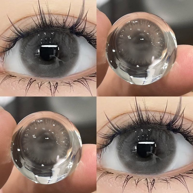 Crystal Gray Coconut Palm Custard Cosmetic Contact Lenses Popular ...