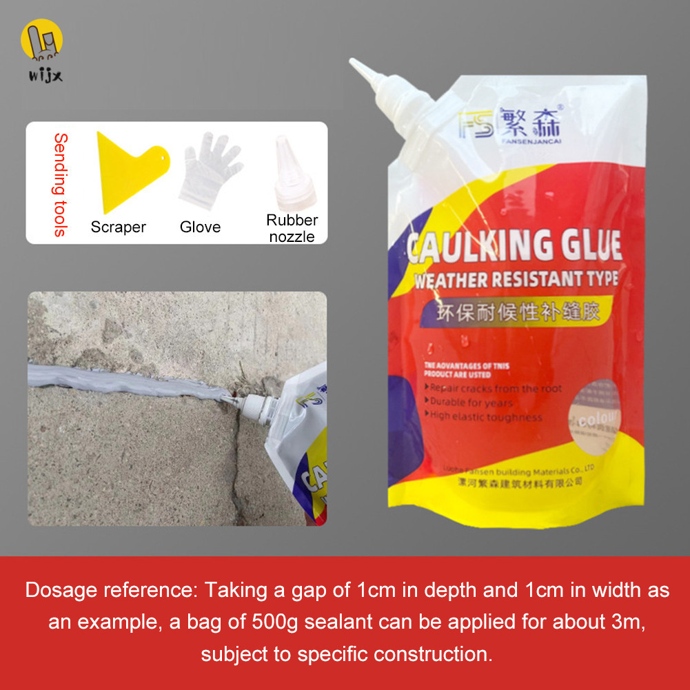 Wijx Slab Cement Cracks Filler Waterproof Fast Curing Concrete Cracks ...