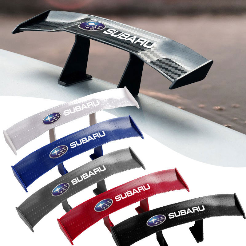 Carbon Fiber Look Car Mini Rear Spoiler Mini Wing Small Model ...