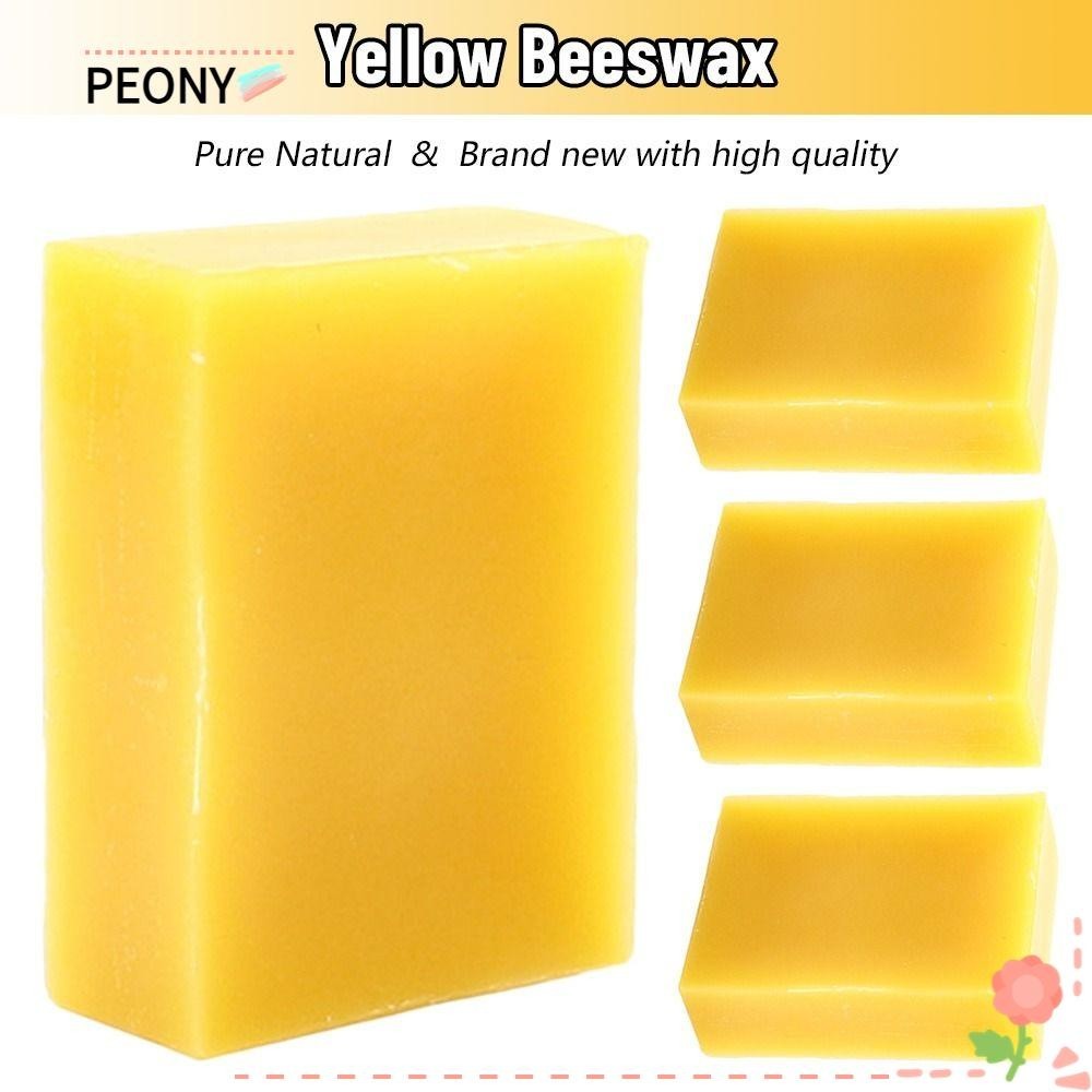 PEONY 3pcs Yellow Beeswax Pure Natural Cosmetics Making Organic Pellets ...