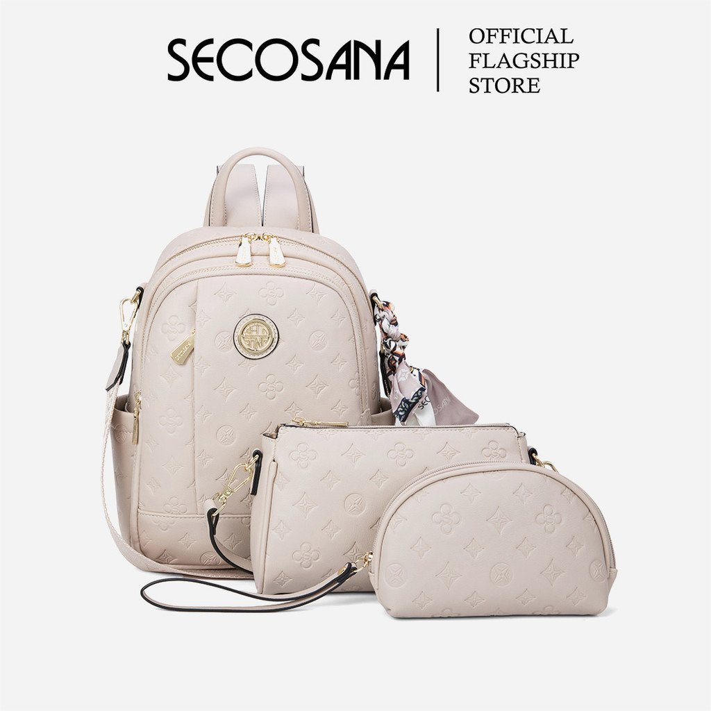 SECOSANA Pearl Convertible Backpack 3 in 1 Collection Shopee Philippines