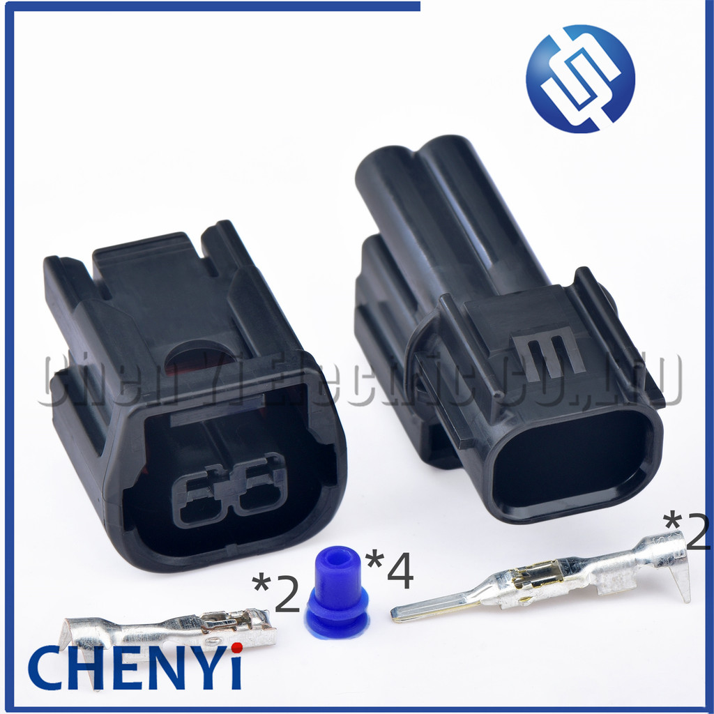 2 Pin LED fog light waterproof plug connector 6181-6851 6189-7408 For ...