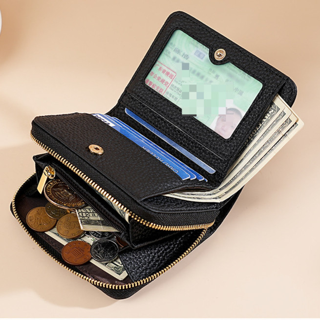 High End Quality Leather Short Wallet for women korean style Wallets ...