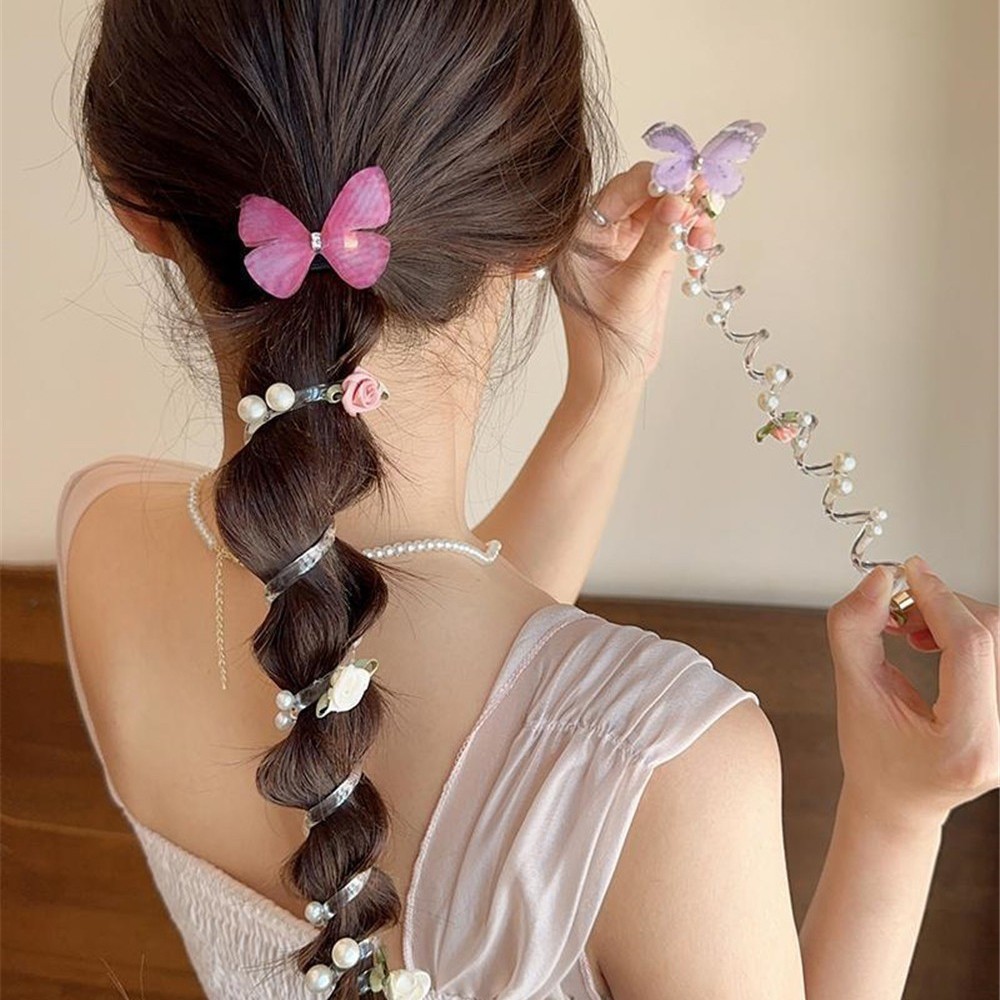 Sweet Bow Bubble Braid Hair Braiding Artifact 2025 New Phone Line Hair ...