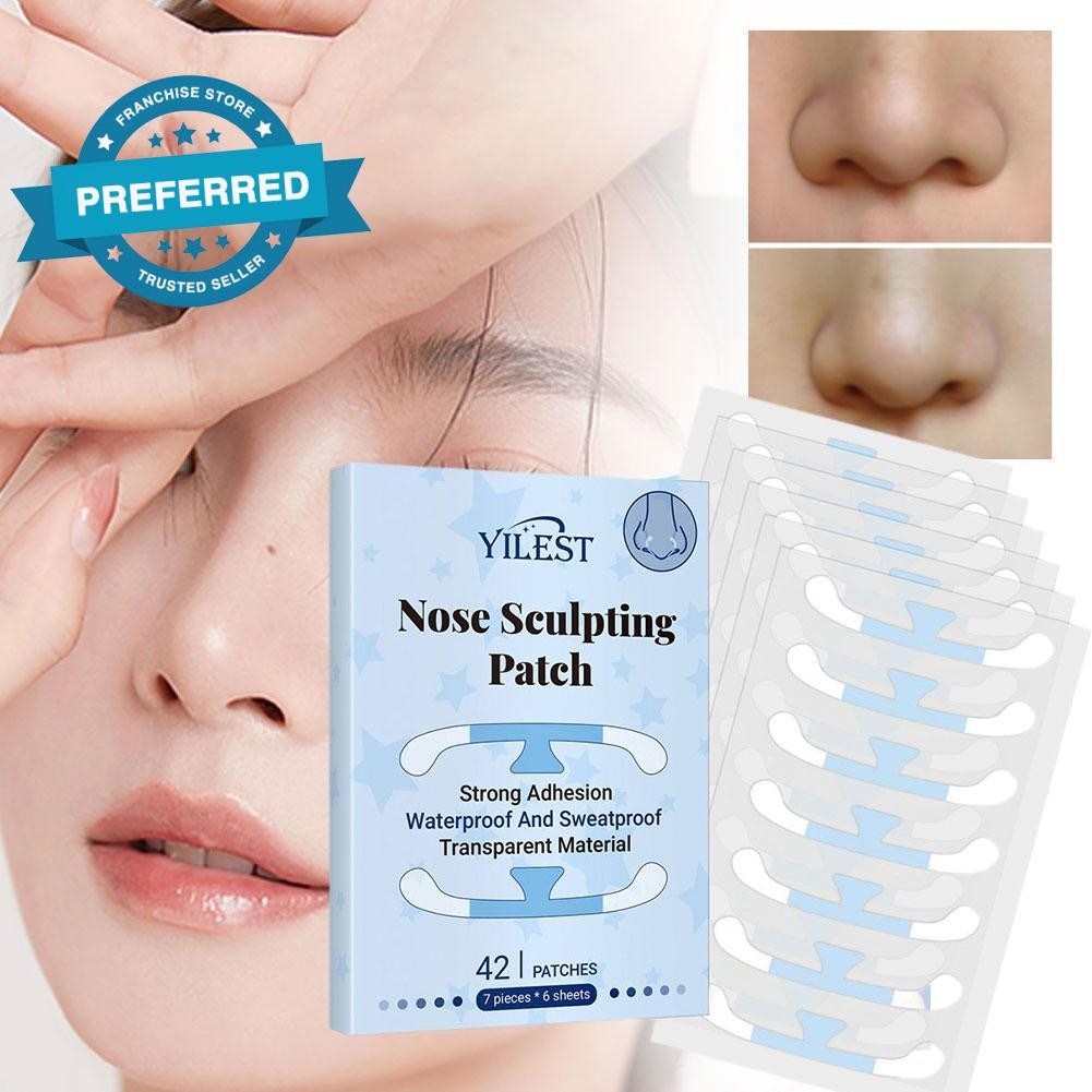 Box Invisible Nose Stickers Non-irritating Shrinking Nose Wing Sticker ...