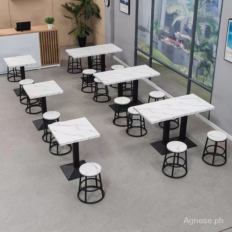 Commercial Fast Food Restaurant Table and Chair Combination Dining Milk ...