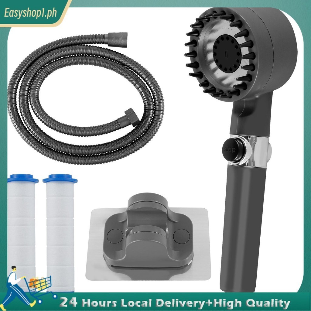 Shower Head Professional Pressure Boosting Showerhead Set with