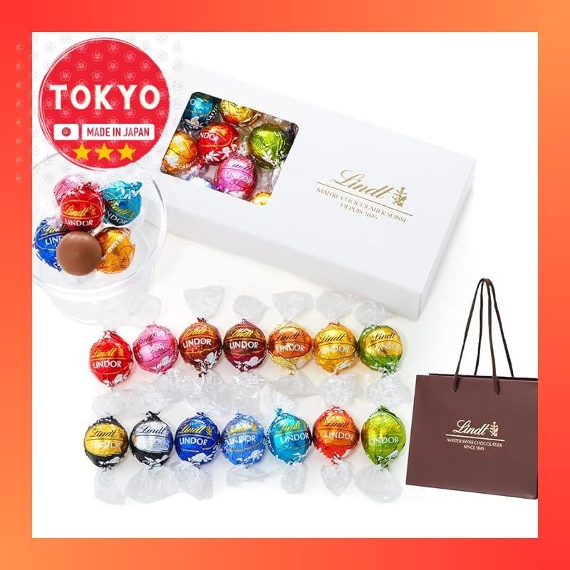 Lindt Chocolate Lindor Tasting Set Mother's Day Gift 18 pieces of 17 different chocolates