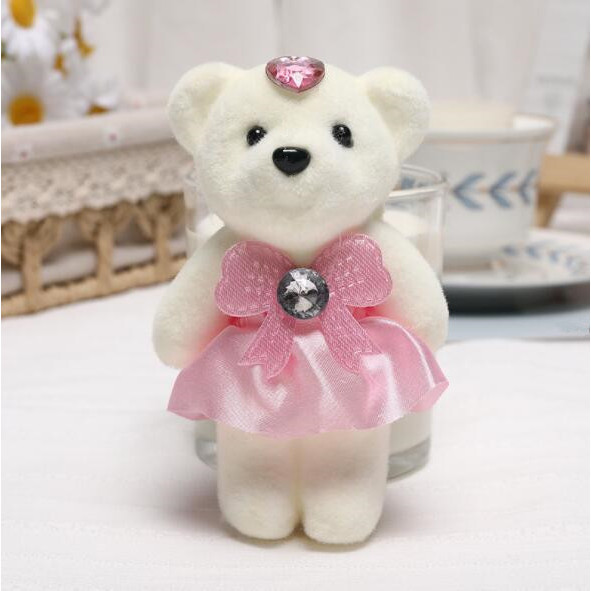 Mini Teddy Bear ~Plush Toy Flower Bouquet Wedding Gift Surprise Box  Decoration
