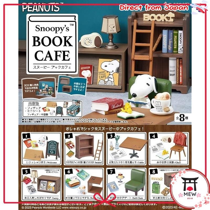 Re-ment PEANUTS Snoopy's BOOK CAFÉ BOX, 8 types, 8 pieces | Shopee ...