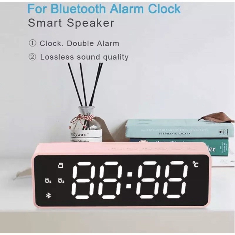 Clock Bluetooth SpeakerfmRadio Digital Table ClockledScreen Alarm ...
