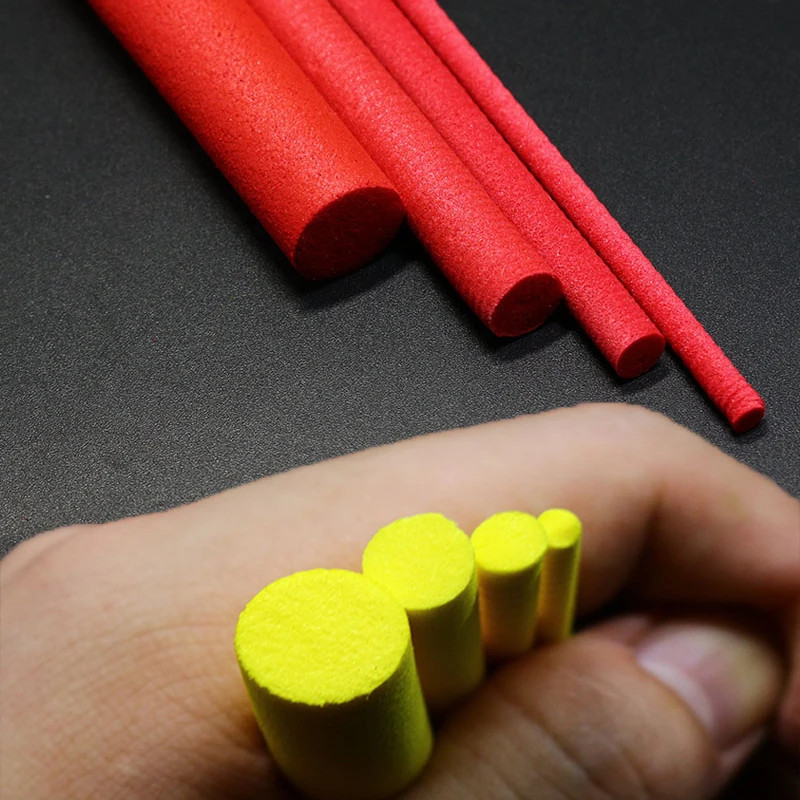 18PC 6 Colors 3 Size Choice Terrestrial Fly Tying Parachute Post Foam Cylinder For Dry Fly Tying Stimulator Grass Hopper