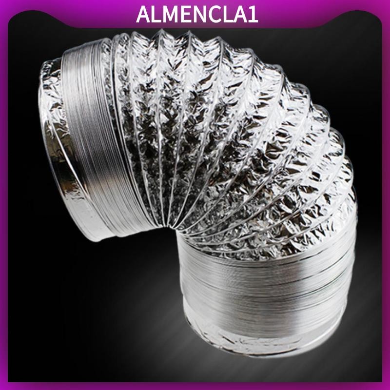 3inch 80mm 1.5m Flexible Duct PVC Aluminum Foil Tube Ventilation Pipe ...