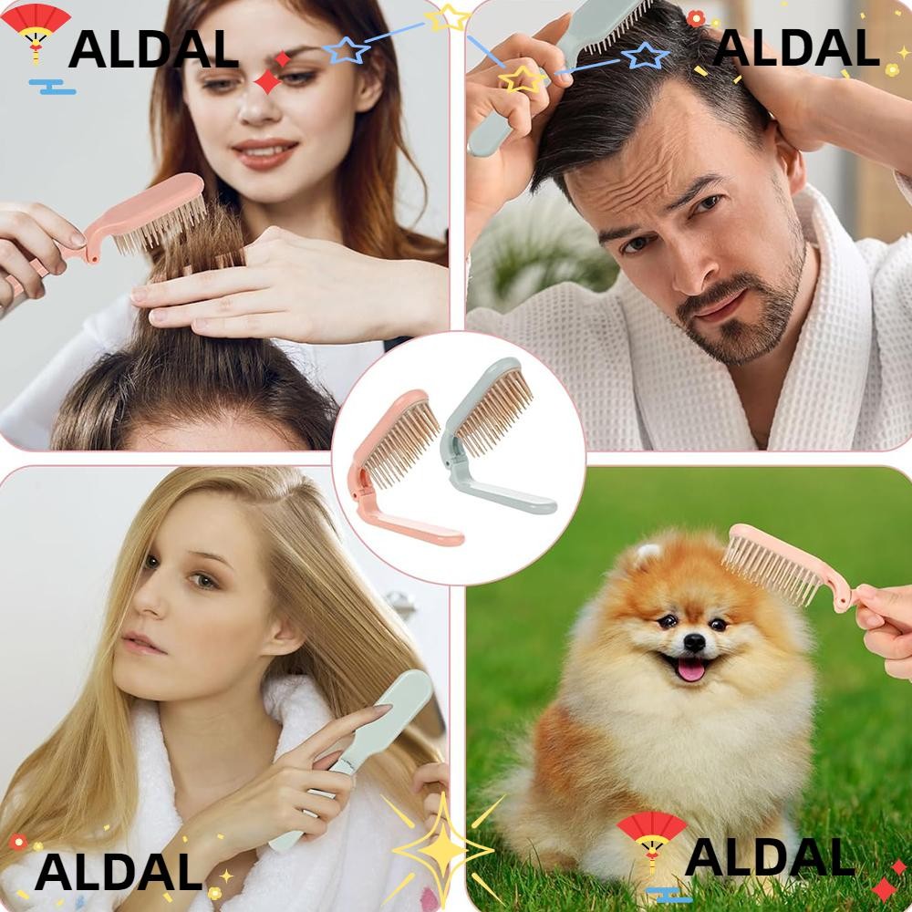 ALDAL Foldable Comb, Soft Teeth Curly Hair Hair Brush, Durable Mini ...