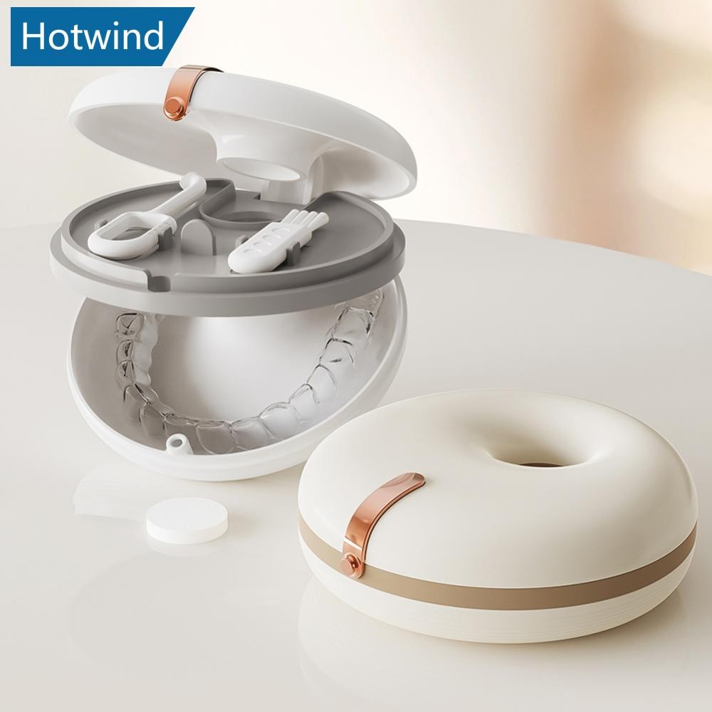 HW Doughnut Braces Storage Box Invisible Braces Orthodontic Retainers ...