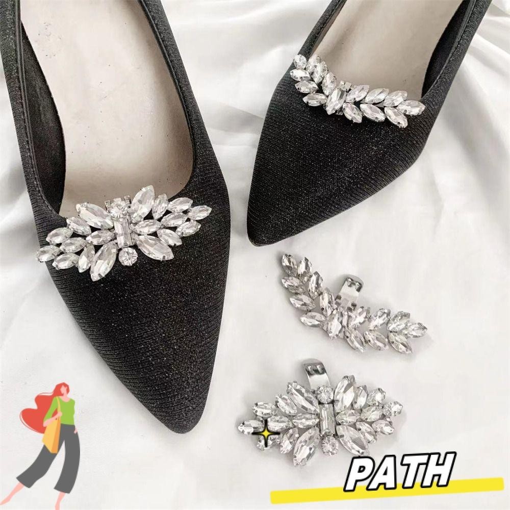 PATH 1PC Shoe Clips, Crystal Rhinestones Charm Buckle, Fashion ...
