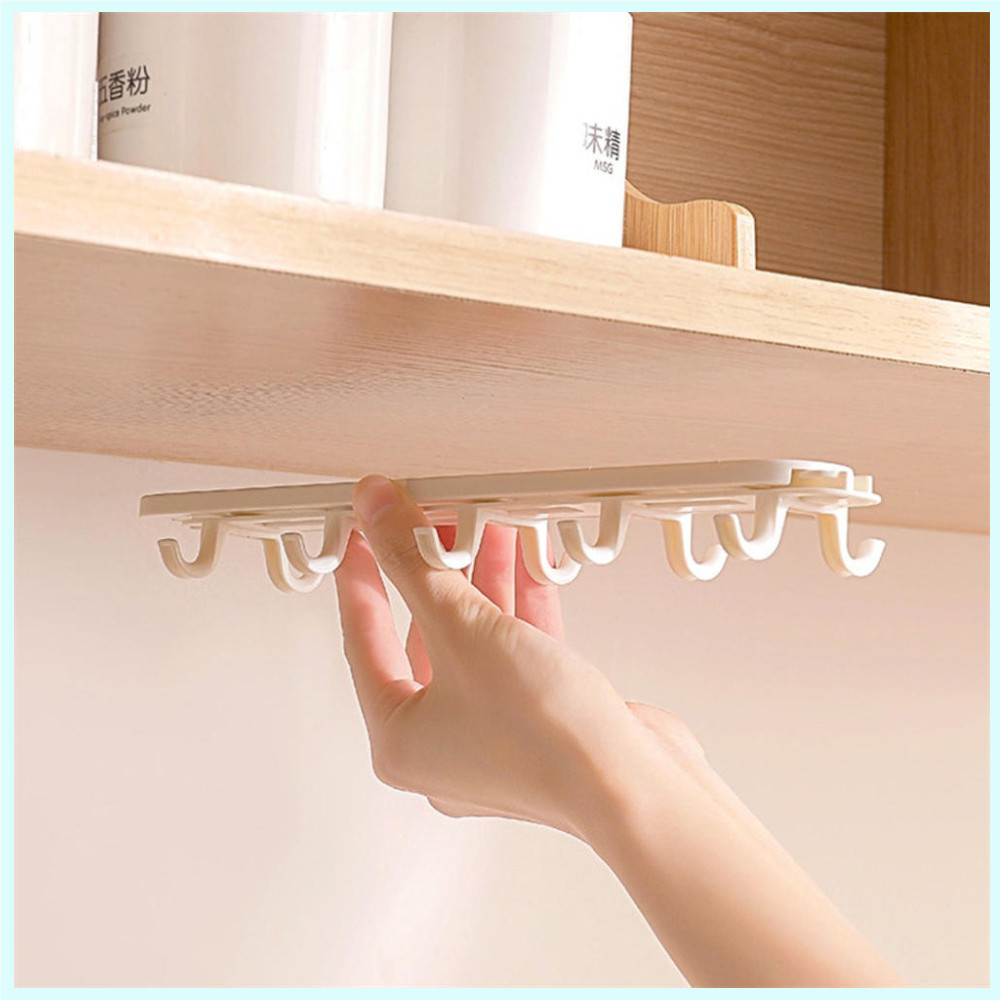 Kitchen Retractable Pull-Out Hook Cabinet Storage Rack Multifunctional ...