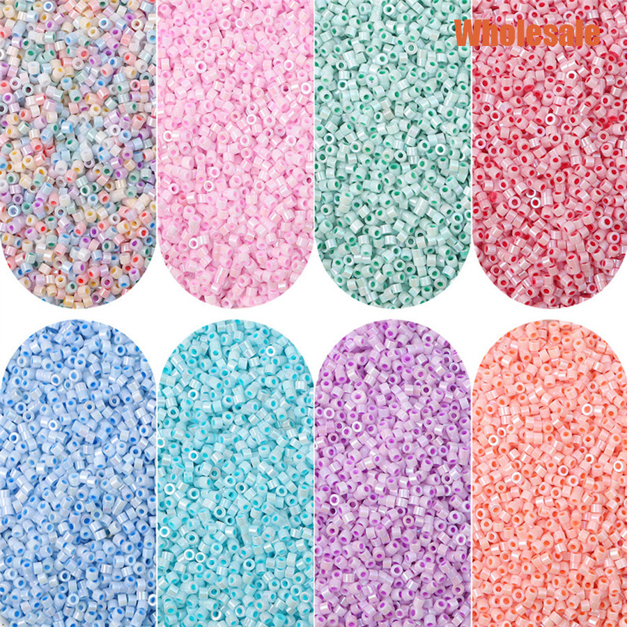 2*3mm 500Pcs Acrylic Macaron Color Round Tube Loose Beads Cute DIY for ...