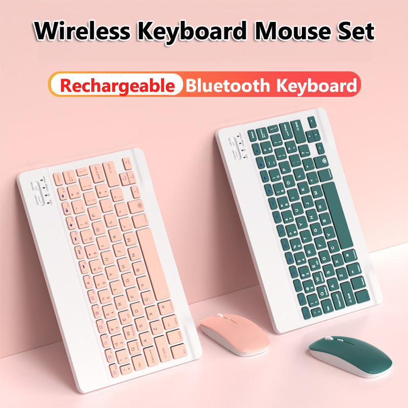 Rechargeable Bluetooth Keyboard Wireless Keyboard and Mouse Set for ...