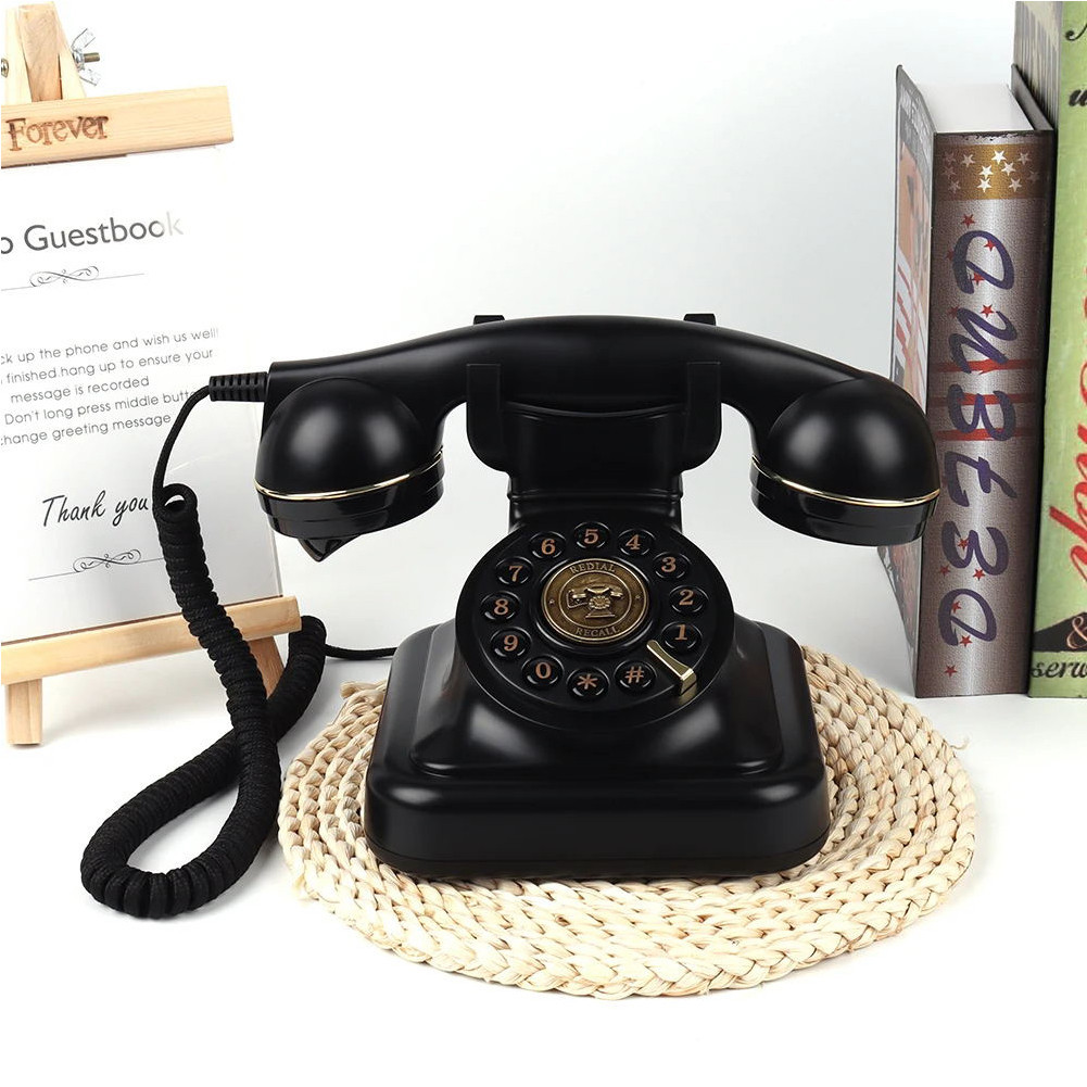 Rain Antique Telephone Wedding Telephone Book Phone Message Recording ...