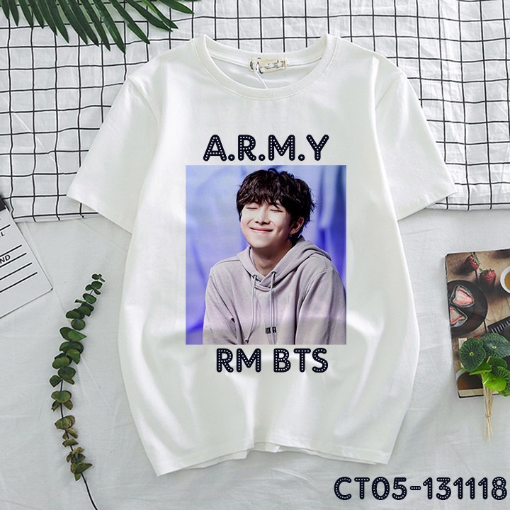 2024bts RM RAPMONSTER ARMY KPOP T-SHIRT | Shopee Philippines