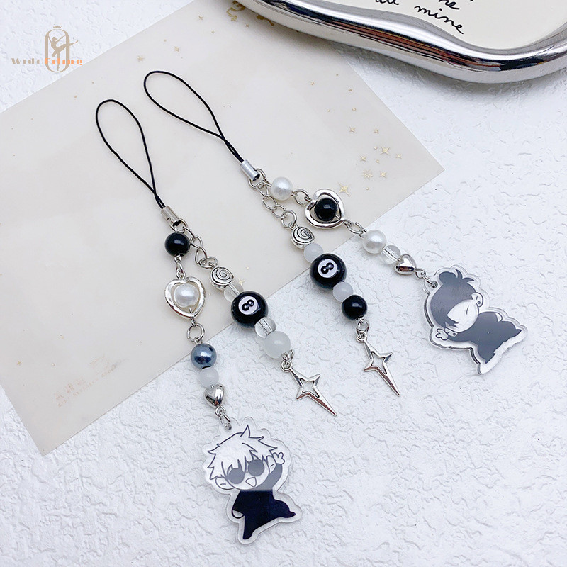 widefiling Anime Jujutsu Keychain Cosplay Geto And Gojo Matching Phone ...
