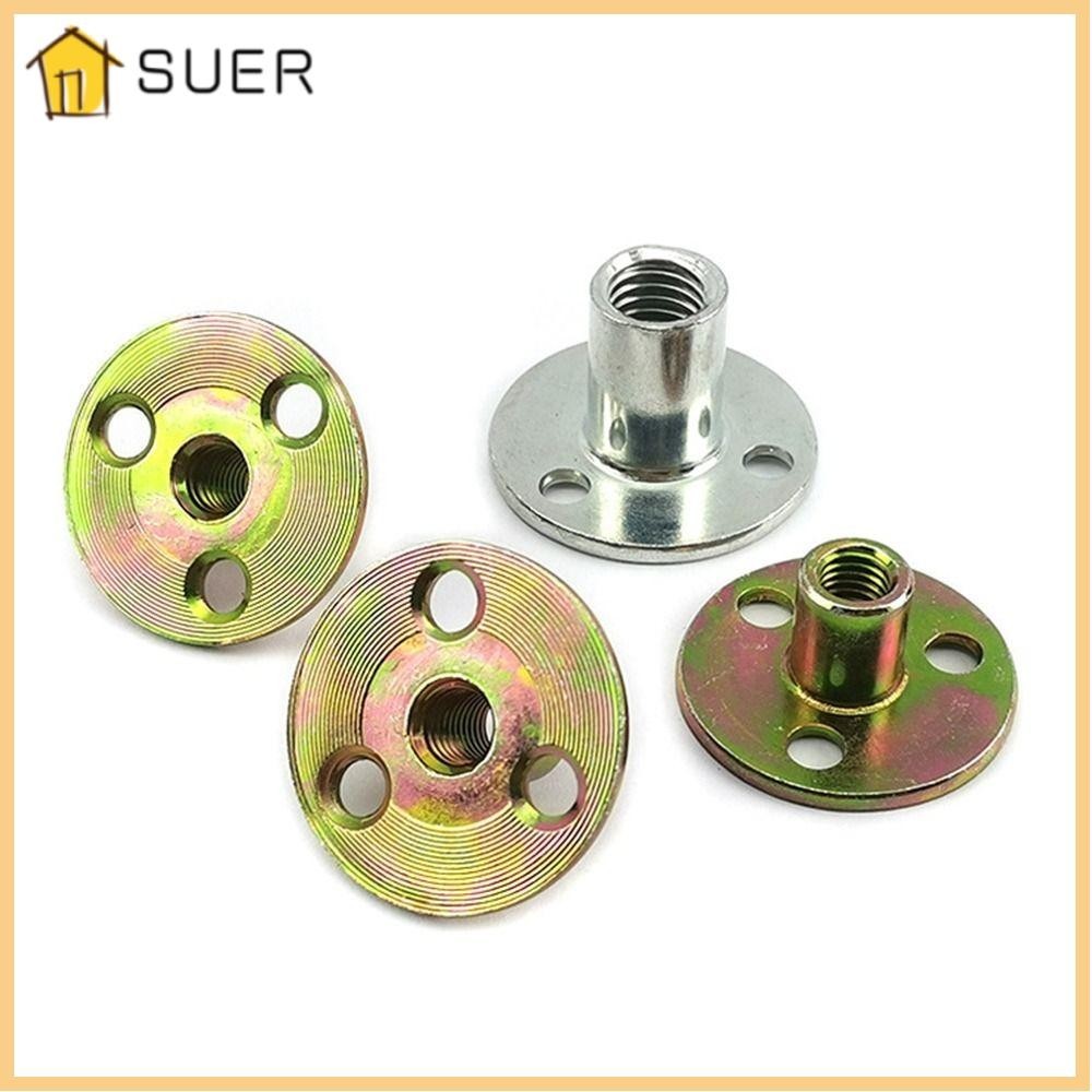 SUER1EN 5Pcs/set Lock Nuts, Round Flat M6 M8 M10 Three-hole Locking ...