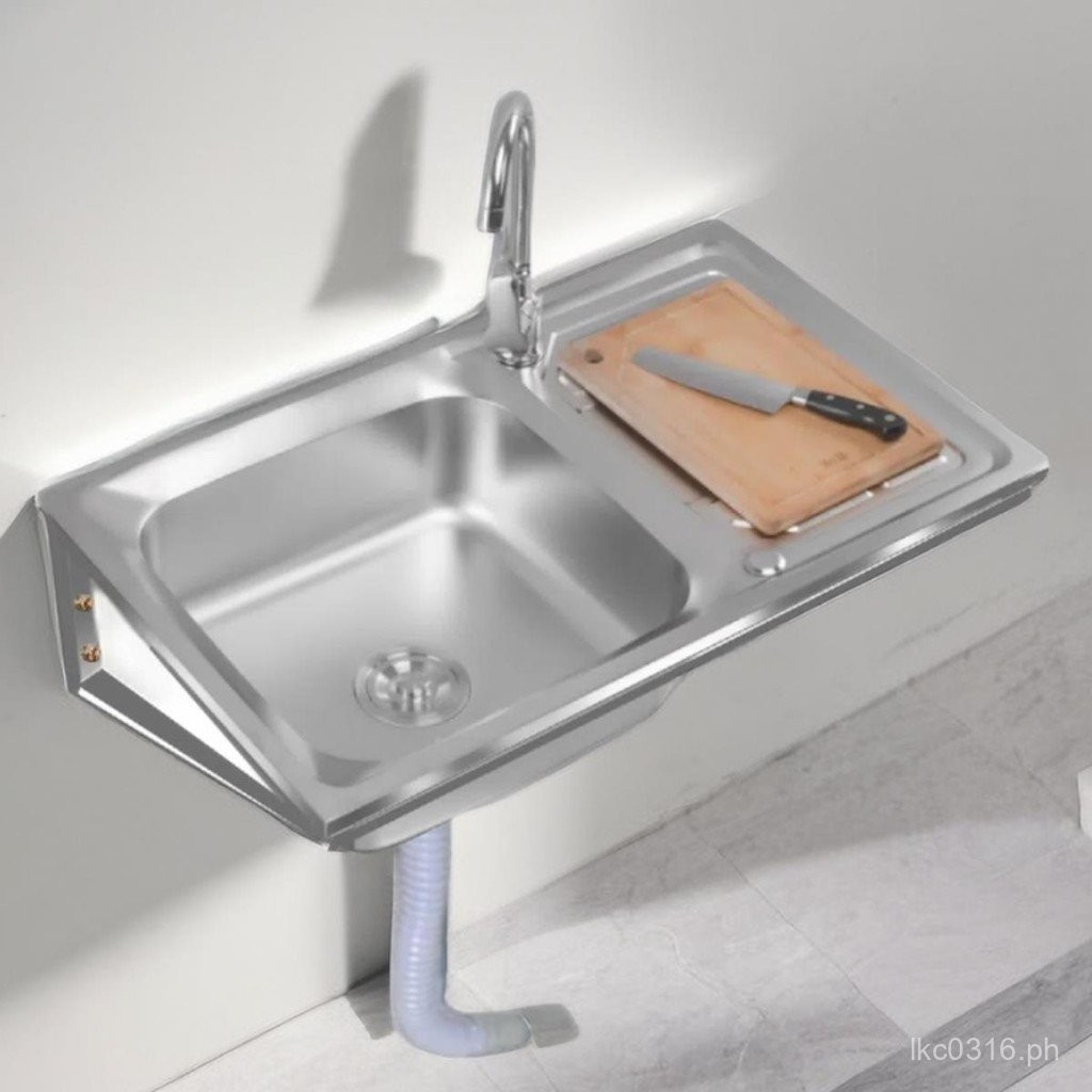 Stainless Steel Sink Basin Rack Corner Vegetable Washing Sink Balcony ...