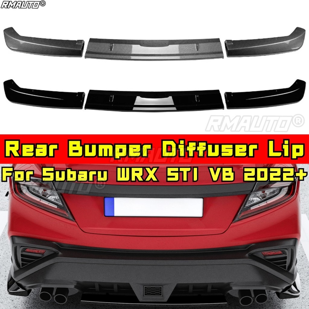 For Subaru WRX STI VB 2022+ Body Kit Rear Bumper Diffuser Lip Spoiler ...