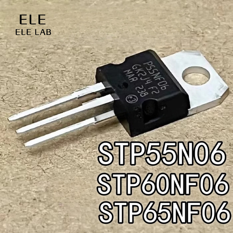 Produktbild von 10 Stück Power N-Mosfet P60NF06 Transistor TO-220 – Universell Einsetzbar Für Elektronik-Projekte & Reparaturen