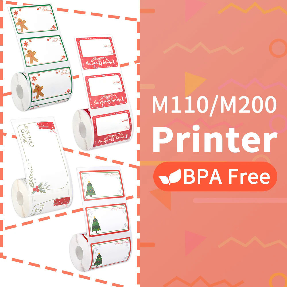 Phomemo M110 Transparency Self-Adhesive Labels Paper for Phomemo M110 ...