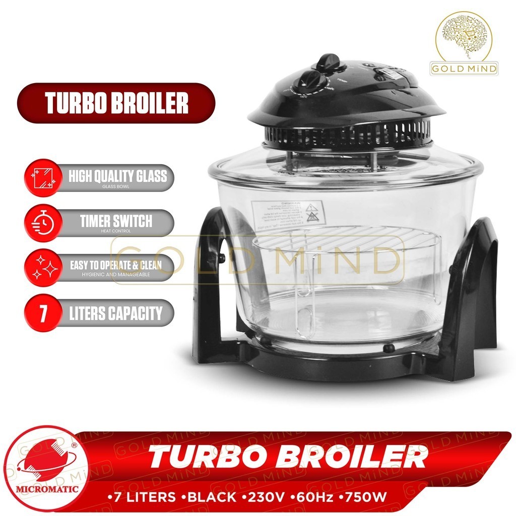 Micromatic Turbo Broiler 750WATTS (7 LITERS) | Shopee Philippines