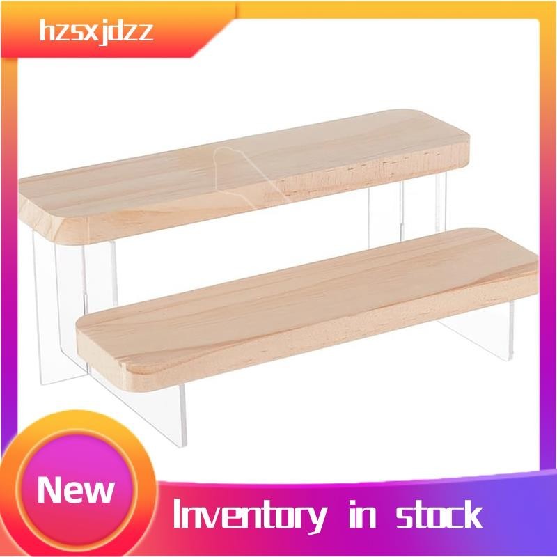 hzsxjdzz 1 Piece 2-Tier Figure Display Stand Acrylic Display Risers for ...