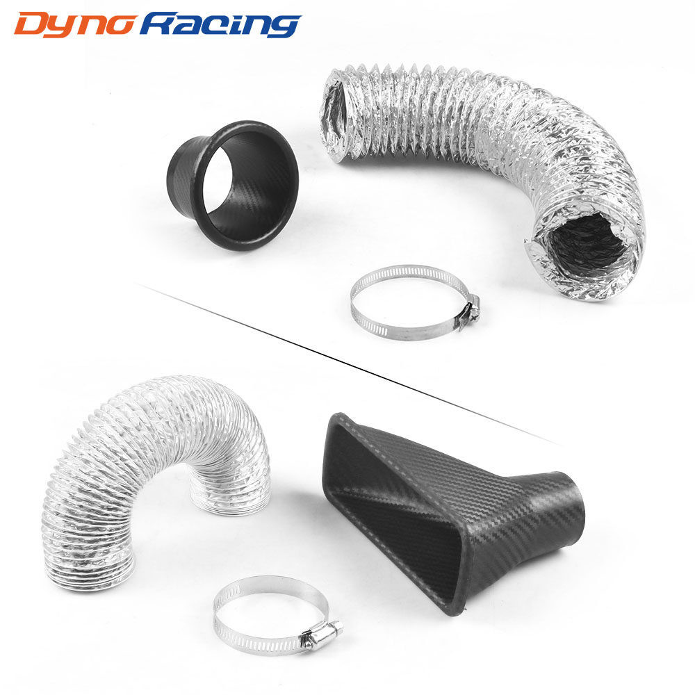 FF-Air Intake Vent Car Front Bumper Grille Inlet Pipe Kit Injection ...
