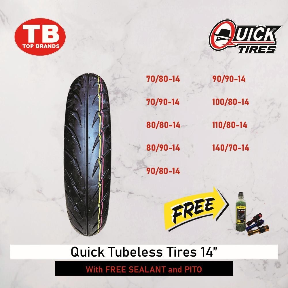 QUICK Tubeless Tires 14