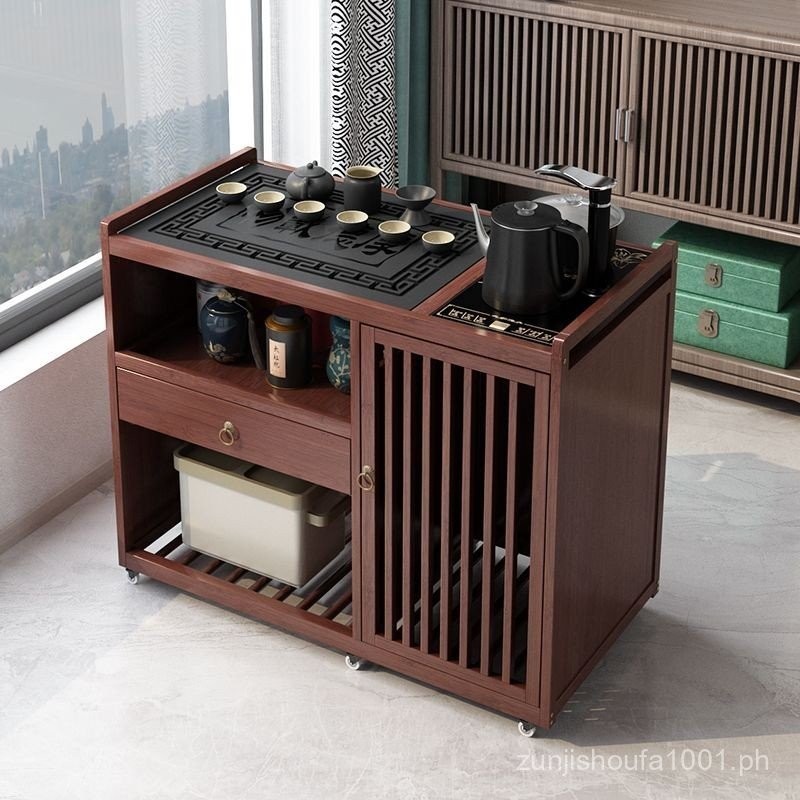 Mobile Tea Table Small Tea Table Home Tea Cabinet Balcony Tea Cart Tea ...