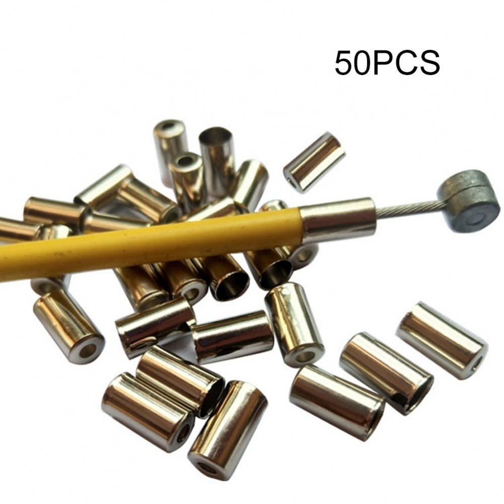 Bike Bicycle Copper Brake Cable Housing Ferrules 50pcs Pack 5mm ...