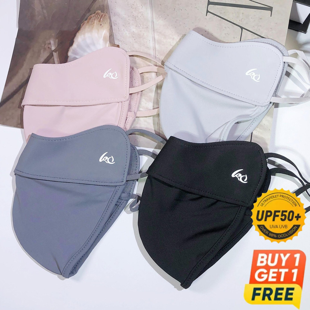 【Buy 1 get 1free 】Send 2 PCS 5D Ice Silk Sunscreen Mask Eye Protection ...