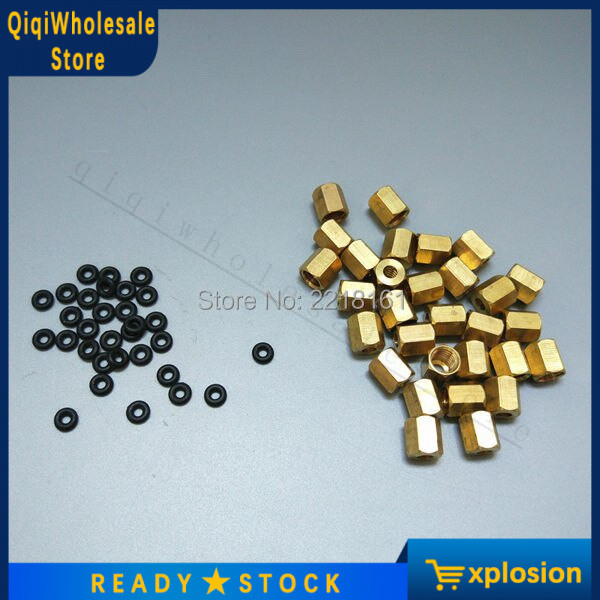 Flatbed UV printer Eco solvent printer ink damper connector O ring nut ...